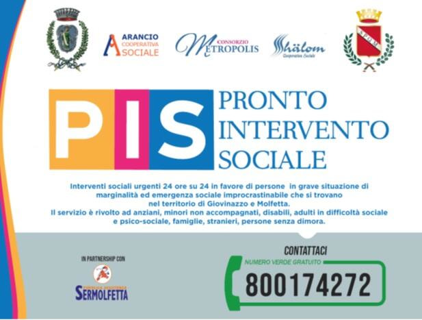 Immagine: Attivo il servizio di Pronto Intervento Sociale